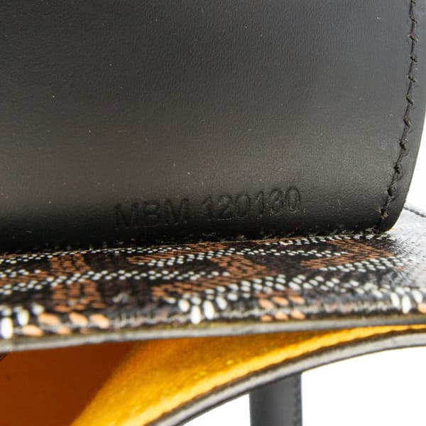 Pre-owned Goyard Goyardine Saigon Structured MM Black