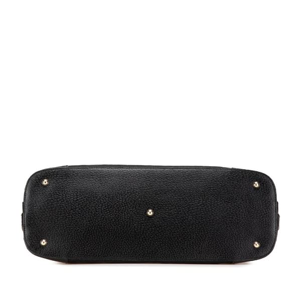 Pre-owned Gucci GG Canvas Dome Nailhead Handbag Black
