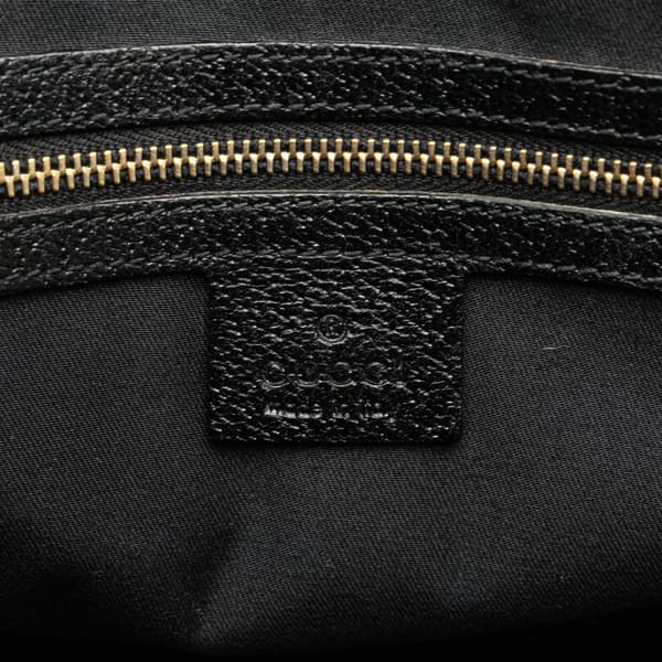 Pre-owned Gucci GG Canvas Dome Nailhead Handbag Black