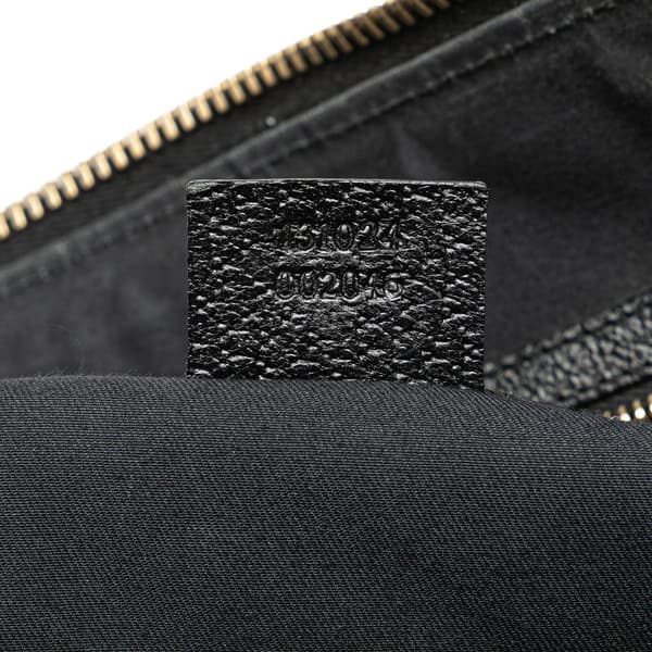 Pre-owned Gucci GG Canvas Dome Nailhead Handbag Black