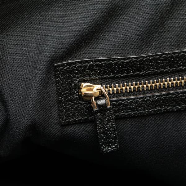 Pre-owned Gucci GG Canvas Dome Nailhead Handbag Black