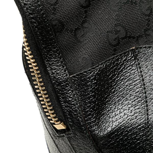 Pre-owned Gucci GG Canvas Dome Nailhead Handbag Black