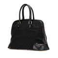 Miniatyrbillede 2 af 10: Pre-owned Gucci GG Canvas Dome Nailhead Handbag Black