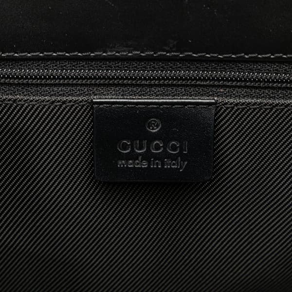 Pre-owned Gucci GG Canvas Jackie Handbag Black