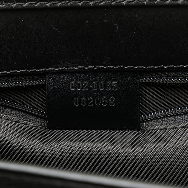 Pre-owned Gucci GG Canvas Jackie Handbag Black