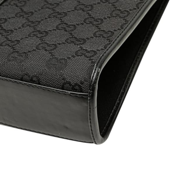 Pre-owned Gucci GG Canvas Jackie Handbag Black