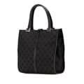 Miniatyrbilde 2 av 10: Pre-owned Gucci GG Canvas Jackie Handbag Black