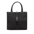 Miniatyrbilde 1 av 10: Pre-owned Gucci GG Canvas Jackie Handbag Black
