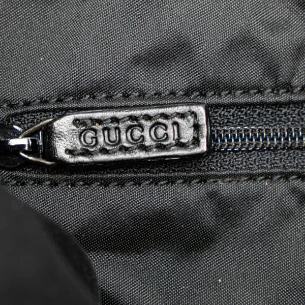 Pre-owned Gucci GG Canvas Bamboo Web Satchel Black