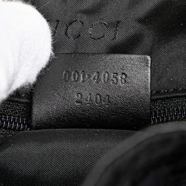 Pre-owned Gucci GG Canvas Bamboo Web Satchel Black