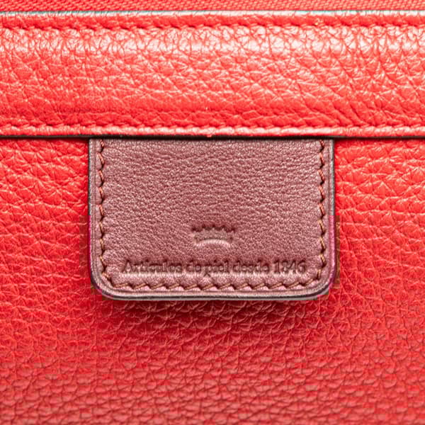 Pre-owned LOEWE Leather Fusta 31 Red