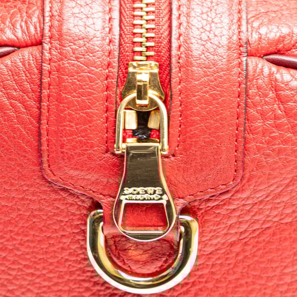 Pre-owned LOEWE Leather Fusta 31 Red