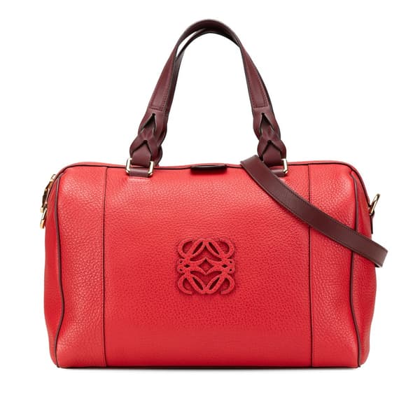 Pre-owned LOEWE Leather Fusta 31 Red