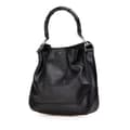 Miniatyrbillede 2 af 10: Pre-owned Gucci Leather Bamboo Satchel Black