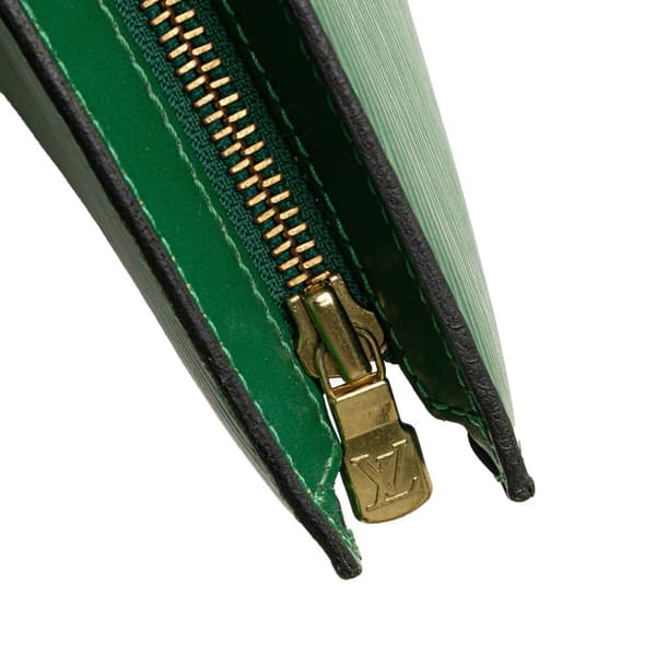 Pre-owned Louis Vuitton Epi Saint Jacques PM Short Strap Green