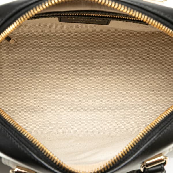 Pre-owned Dior Small Leather Dior Vibe Zip Bowling Bag Black