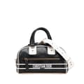 Miniatyrbild 1 av 10: Pre-owned Dior Small Leather Dior Vibe Zip Bowling Bag Black