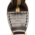 Miniatyrbilde 5 av 10: Pre-owned Louis Vuitton Damier Ebene Trunks and Bags Mini Pochette Accessoires Brown