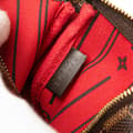 Miniatyrbilde 6 av 10: Pre-owned Louis Vuitton Damier Ebene Trunks and Bags Mini Pochette Accessoires Brown