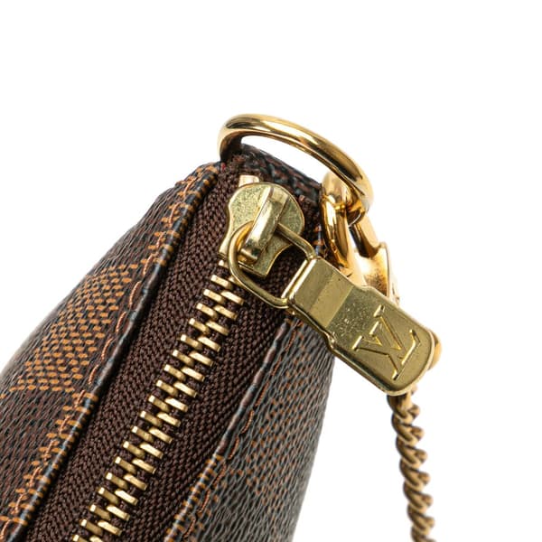 Pre-owned Louis Vuitton Damier Ebene Trunks and Bags Mini Pochette Accessoires Brown
