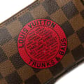 Miniatyrbilde 8 av 10: Pre-owned Louis Vuitton Damier Ebene Trunks and Bags Mini Pochette Accessoires Brown
