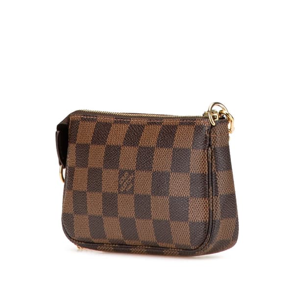 Pre-owned Louis Vuitton Damier Ebene Trunks and Bags Mini Pochette Accessoires Brown