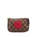 Miniatyrbilde 1 av 10: Pre-owned Louis Vuitton Damier Ebene Trunks and Bags Mini Pochette Accessoires Brown