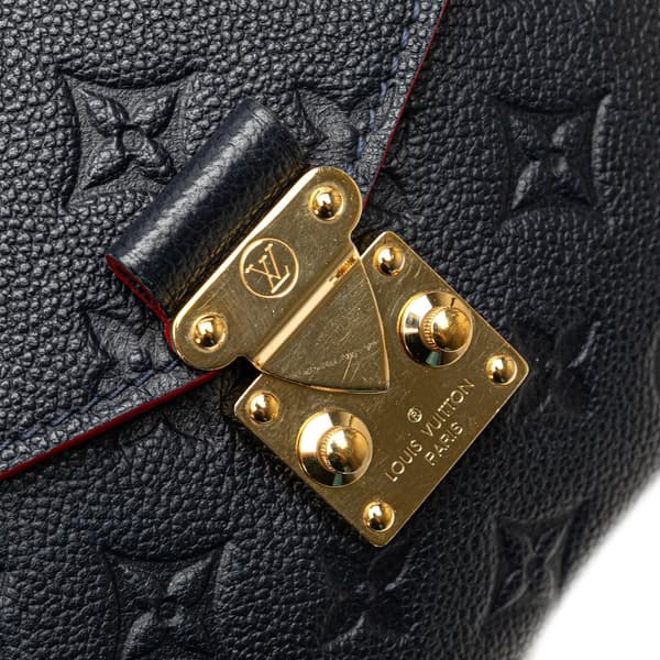 Pre-owned Louis Vuitton Monogram Empreinte Pochette Metis Blue