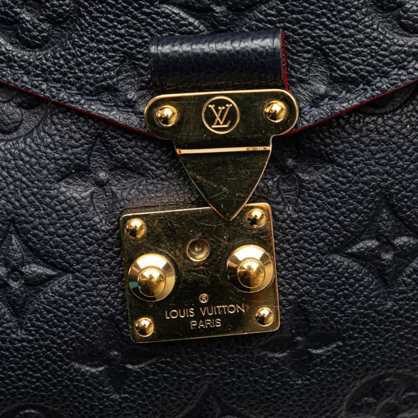 Pre-owned Louis Vuitton Monogram Empreinte Pochette Metis Blue