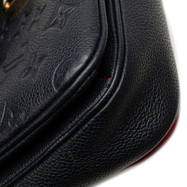 Pre-owned Louis Vuitton Monogram Empreinte Pochette Metis Blue