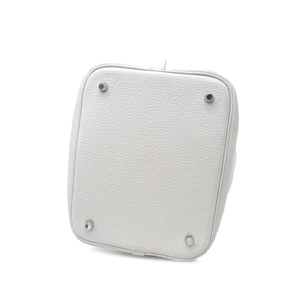 Pre-owned Hermès Clemence Picotin Lock 22 Gray