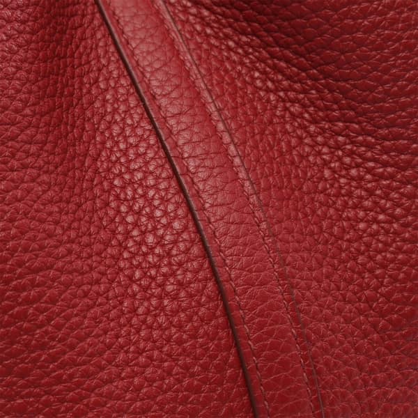 Pre-owned Hermès Clemence Picotin Lock 18 Red