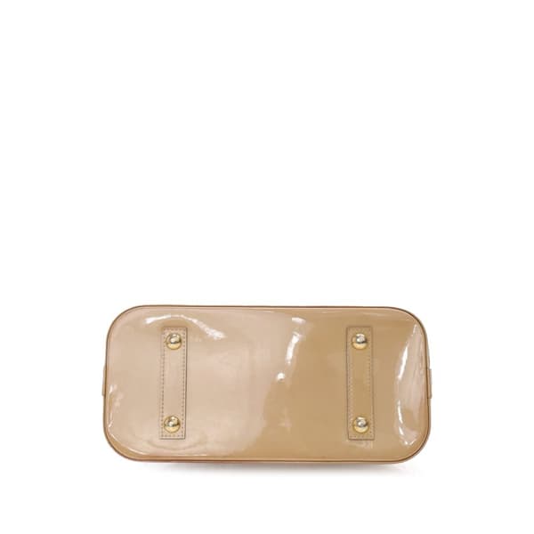 Pre-owned Louis Vuitton Monogram Vernis Alma PM Brown