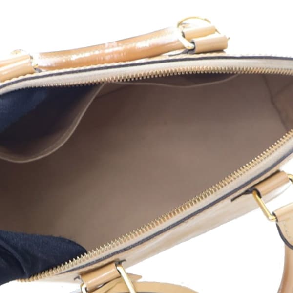 Pre-owned Louis Vuitton Monogram Vernis Alma PM Brown