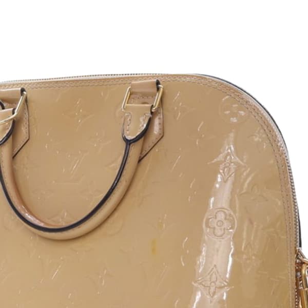 Pre-owned Louis Vuitton Monogram Vernis Alma PM Brown