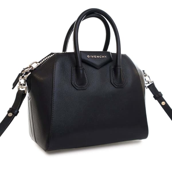 Pre-owned Givenchy Mini Sugar Goatskin Antigona Satchel Black