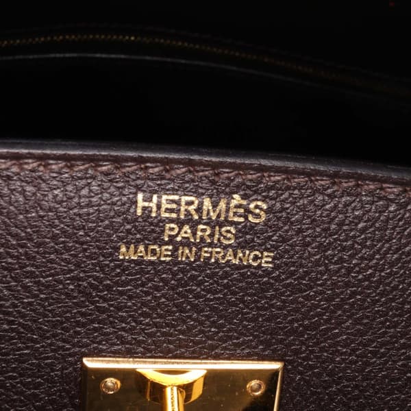 Pre-owned Hermès Togo Birkin Retourne 35 Brown
