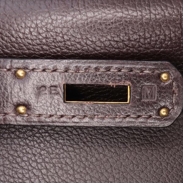 Pre-owned Hermès Togo Birkin Retourne 35 Brown
