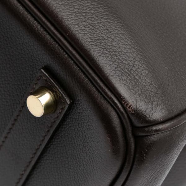 Pre-owned Hermès Togo Birkin Retourne 35 Brown