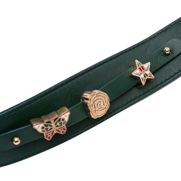 Pre-owned Dior Small Velvet Cannage My ABCDior Lady Dior Green