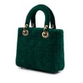 Pikkukuva 2 / 10: Pre-owned Dior Small Velvet Cannage My ABCDior Lady Dior Green