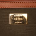 Miniatyrbillede 5 af 10: Pre-owned Fendi Zucca Embroidered Canvas Baguette Satchel Brown