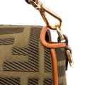 Miniatyrbillede 8 af 10: Pre-owned Fendi Zucca Embroidered Canvas Baguette Satchel Brown