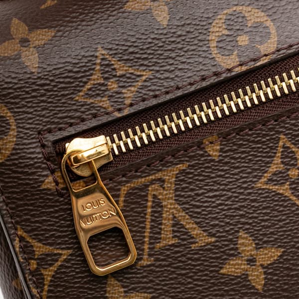 Pre-owned Louis Vuitton Monogram Pochette Metis Brown