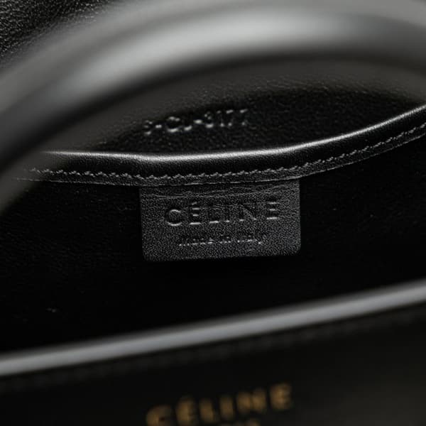 Pre-owned Celine Nano Tricolor Nubuck and Calfskin Luggage Tote Brown