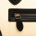 Miniatyrbild 8 av 10: Pre-owned Celine Nano Tricolor Nubuck and Calfskin Luggage Tote Brown