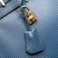 Miniatyrbild 8 av 9: Pre-owned Hermès Togo Birkin Retourne 35 Blue