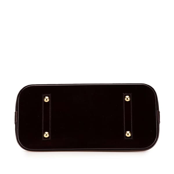 Pre-owned Louis Vuitton Monogram Vernis Alma GM Purple