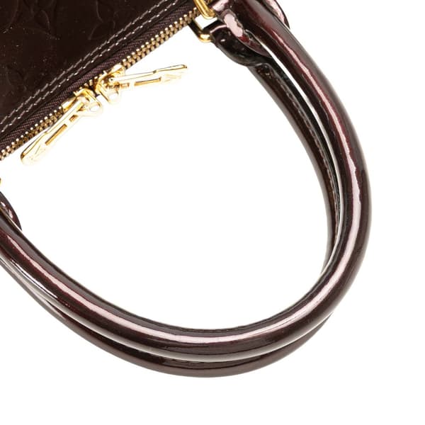 Pre-owned Louis Vuitton Monogram Vernis Alma GM Purple
