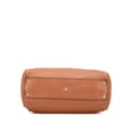 Miniatyrbild 3 av 10: Pre-owned Gucci Small Calfskin Bamboo Shopper Satchel Brown